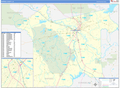 Rapides Parish (County), LA Digital Map Basic Style