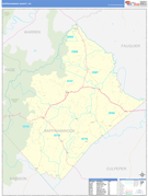 Rappahannock County, VA Digital Map Basic Style