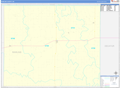 Rawlins County, KS Digital Map Basic Style