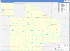 Redwood County, MN Digital Map Basic Style