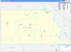 Richardson County, NE Digital Map Basic Style