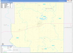 Richland County, IL Digital Map Basic Style