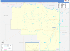 Richland County, MT Digital Map Basic Style