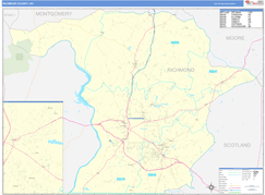 Richmond County, NC Digital Map Basic Style