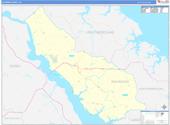 Richmond County, VA Digital Map Basic Style