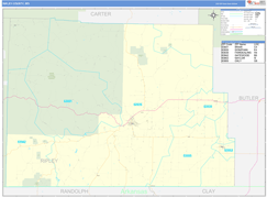 Ripley County, MO Digital Map Basic Style