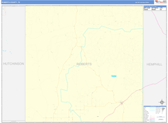 Roberts County, TX Digital Map Basic Style