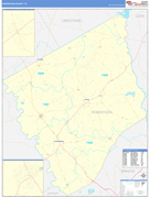 Robertson County, TX Digital Map Basic Style