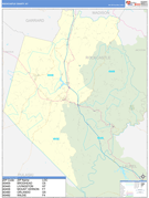 Rockcastle County, KY Digital Map Basic Style