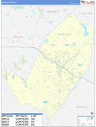 Rockdale County, GA Digital Map Basic Style