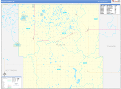 Rolette County, ND Digital Map Basic Style