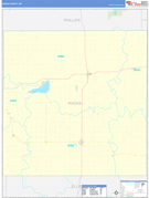 Rooks County, KS Digital Map Basic Style