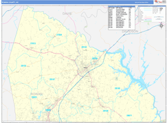 Rowan County, NC Digital Map Basic Style