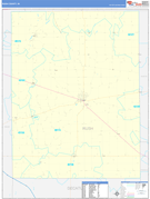 Rush County, IN Digital Map Basic Style