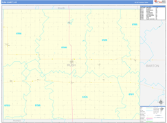 Rush County, KS Digital Map Basic Style