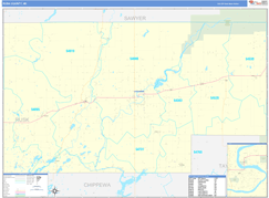 Rusk County, WI Digital Map Basic Style