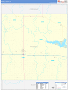 Russell County, KS Digital Map Basic Style