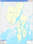 Sagadahoc County, ME Digital Map Basic Style