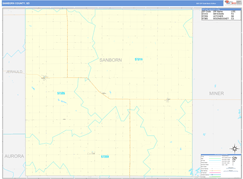 Sanborn County, SD Digital Map Basic Style