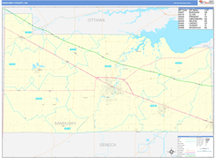 Sandusky County, OH Digital Map Basic Style