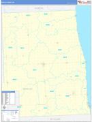 Sanilac County, MI Digital Map Basic Style