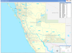 Sarasota County, FL Digital Map Basic Style