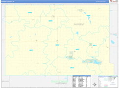 Sargent County, ND Digital Map Basic Style