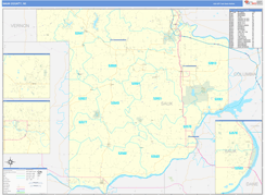 Sauk County, WI Digital Map Basic Style