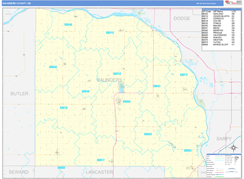 Saunders County, NE Digital Map Basic Style