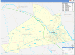 Schenectady County, NY Digital Map Basic Style