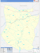 Schoharie County, NY Digital Map Basic Style