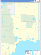 Schoolcraft County, MI Digital Map Basic Style