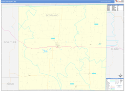 Scotland County, MO Digital Map Basic Style