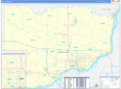 Scott County, IA Digital Map Basic Style