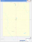 Scott County, KS Digital Map Basic Style