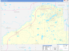 Scott County, MN Digital Map Basic Style