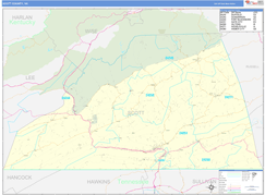 Scott County, VA Digital Map Basic Style