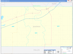 Sedgwick County, CO Digital Map Basic Style