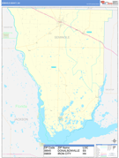 Seminole County, GA Digital Map Basic Style