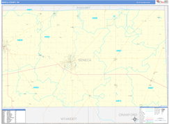 Seneca County, OH Digital Map Basic Style
