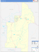 Sharp County, AR Digital Map Basic Style