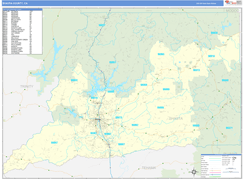 Shasta County, CA Digital Map Basic Style
