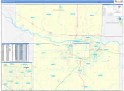 Shawnee County, KS Digital Map Basic Style
