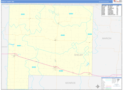 Shelby County, MO Digital Map Basic Style