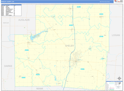 Shelby County, OH Digital Map Basic Style