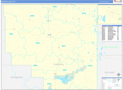 Sheridan County, MT Digital Map Basic Style