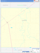 Sherman County, TX Digital Map Basic Style