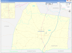 Simpson County, KY Digital Map Basic Style
