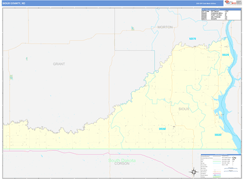 Sioux County, ND Digital Map Basic Style