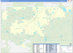 Siskiyou County, CA Digital Map Basic Style